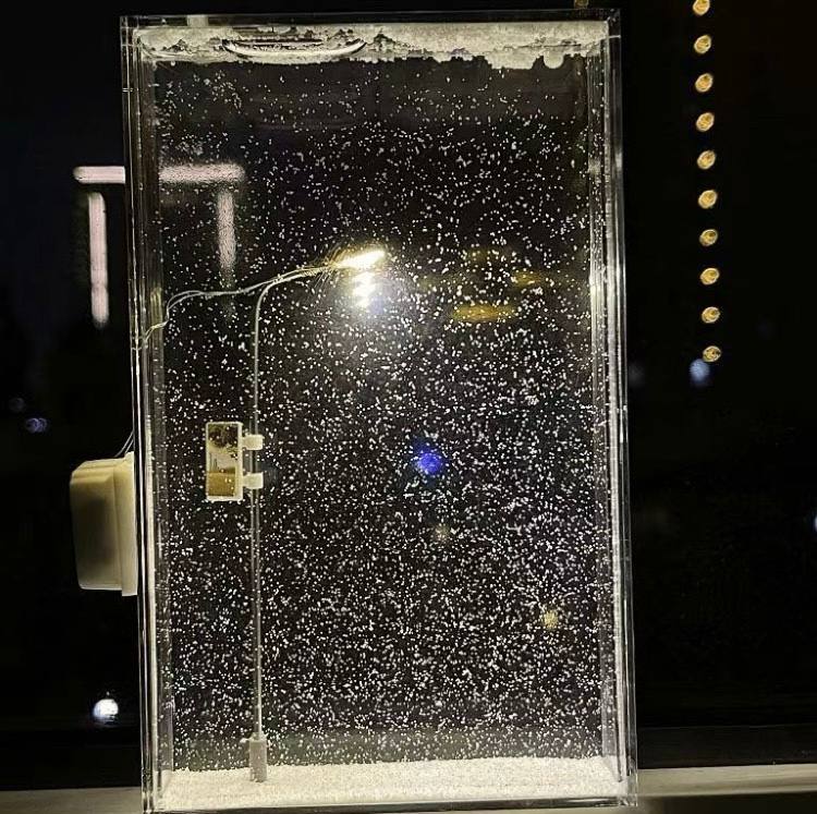 Snowy Street Lamp Snow Scenery Night Light Decorative