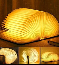 USB Recharge Wooden Book Light