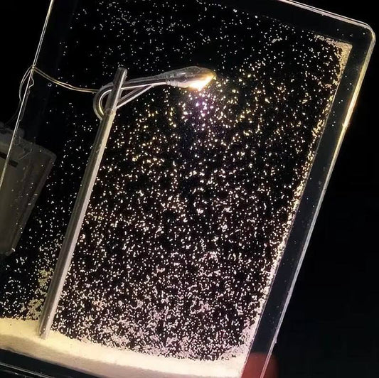 Snowy Street Lamp Snow Scenery Night Light Decorative