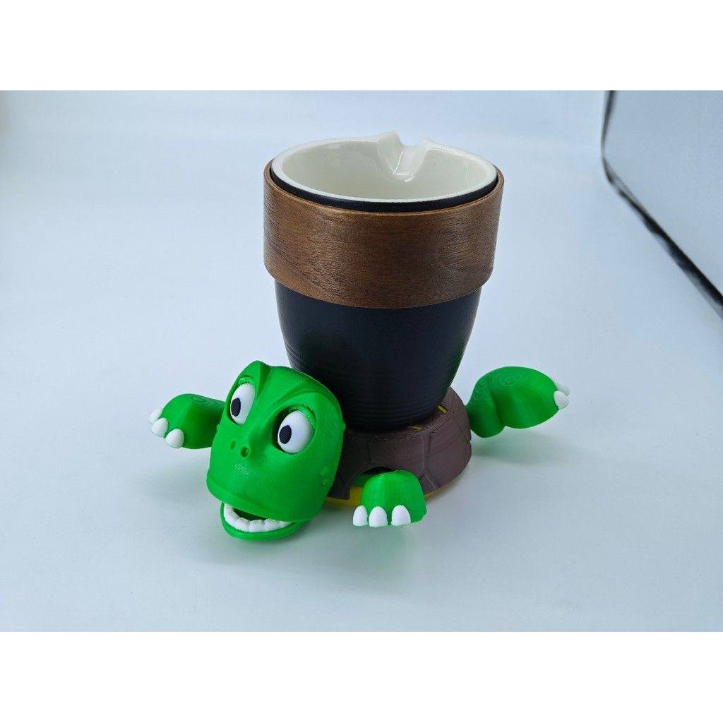 Creative Turtle Coaster, 3D Printed Cup Mat Insulation Pad with Funny Turtle Expressions Desktop Cup Holder Decoration